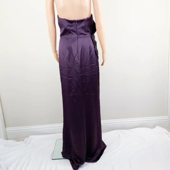 Aidan Mattox Strapless Ruched side gown - Picture 5 of 12